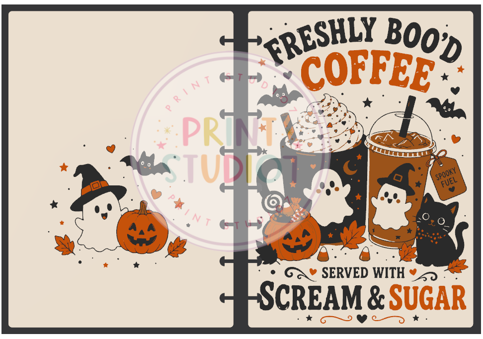 Freshly Boo'd Coffee Notebook