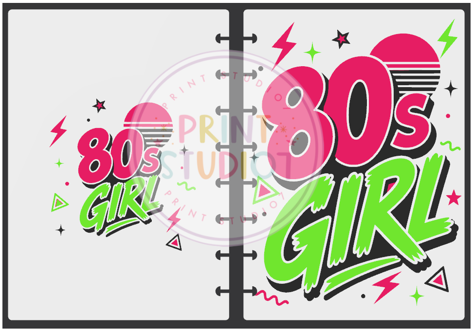 80's Girl Notebook