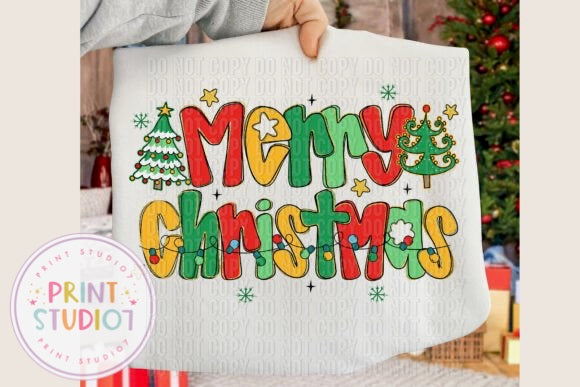 DTF Transfer Merry Christmas (2)