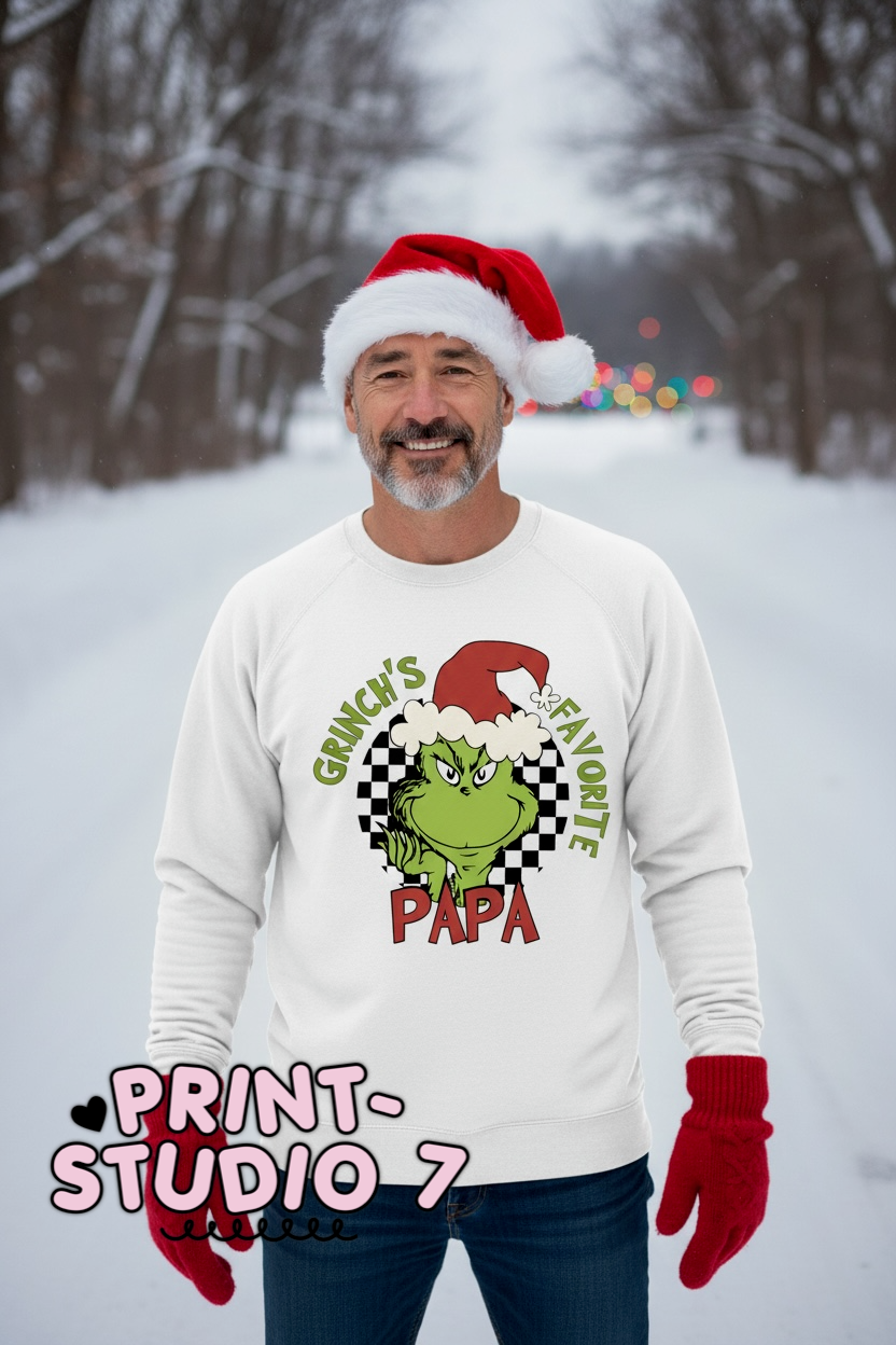 DTF Transfer Green's Favorite Papa Red