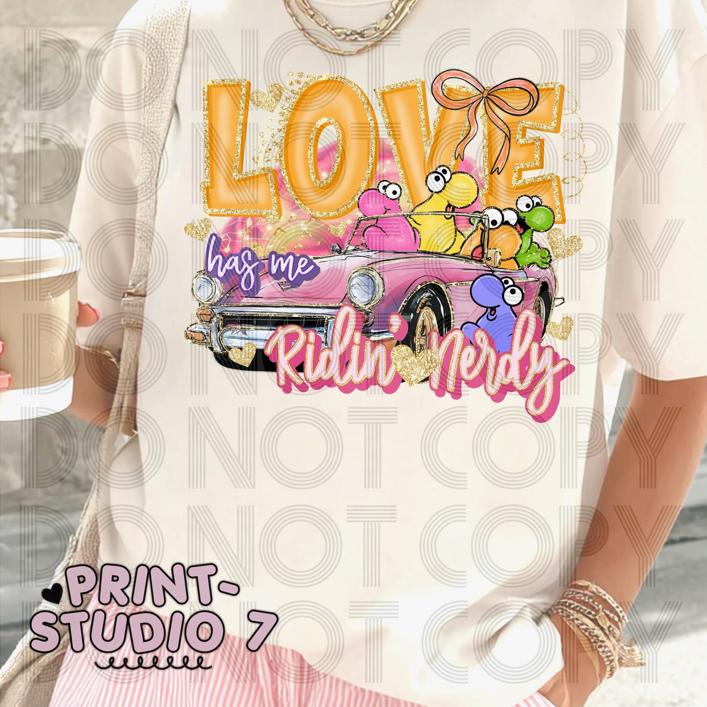 DTF Transfer Ride'n Nerdy