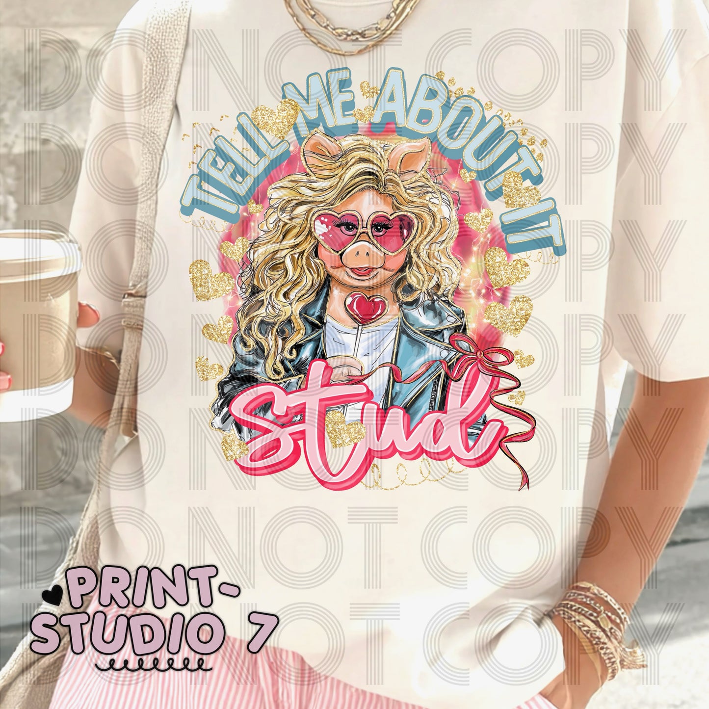 DTF Transfer Tell Me About It Stud