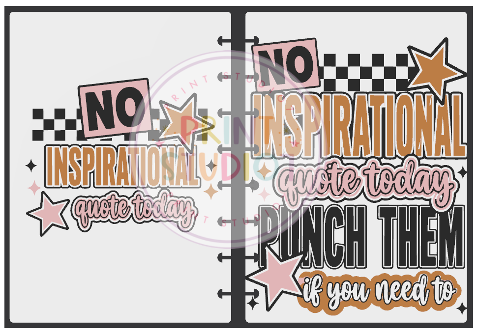 No Quote Notebook