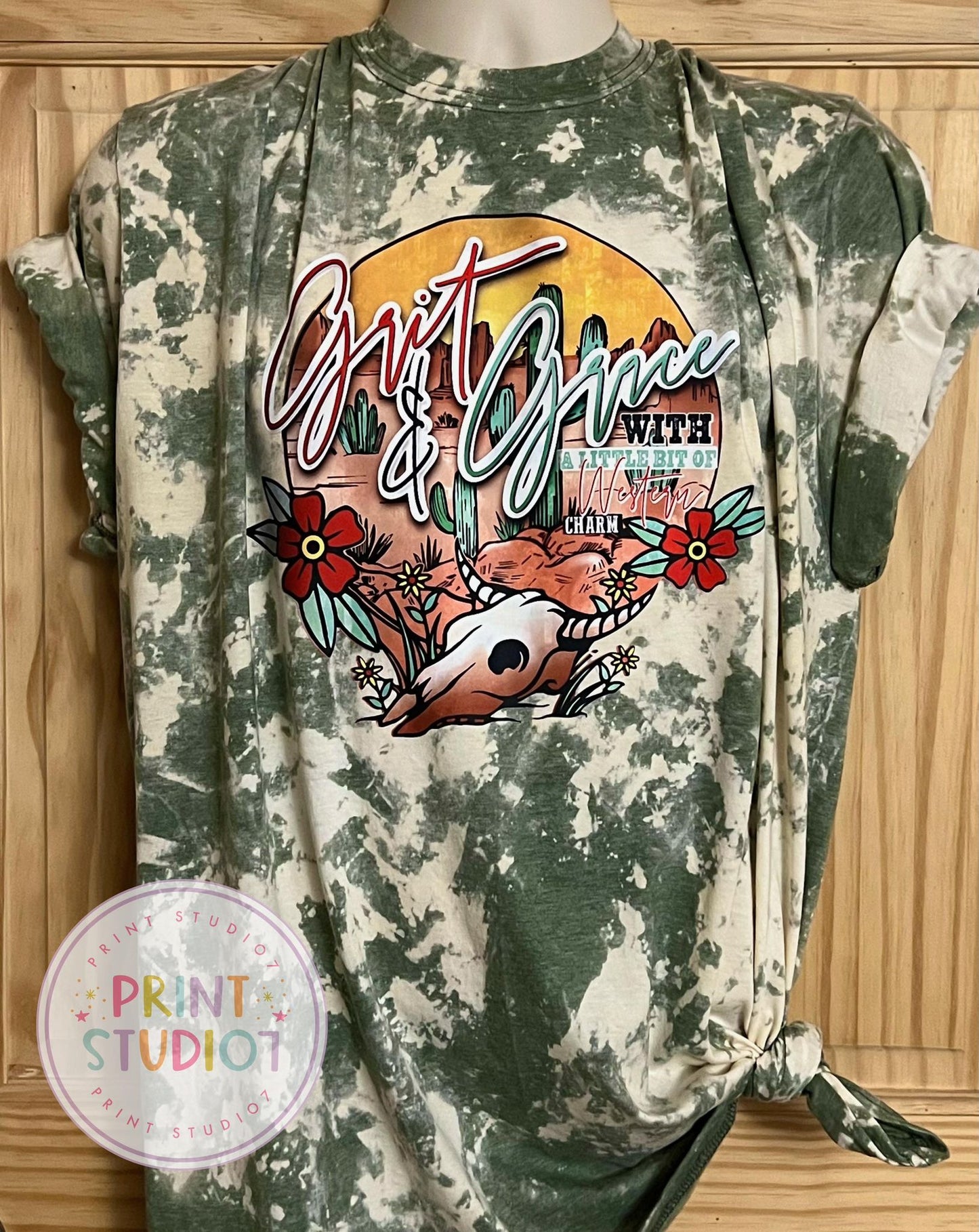 Grit and Grace Bleached T-Shirt