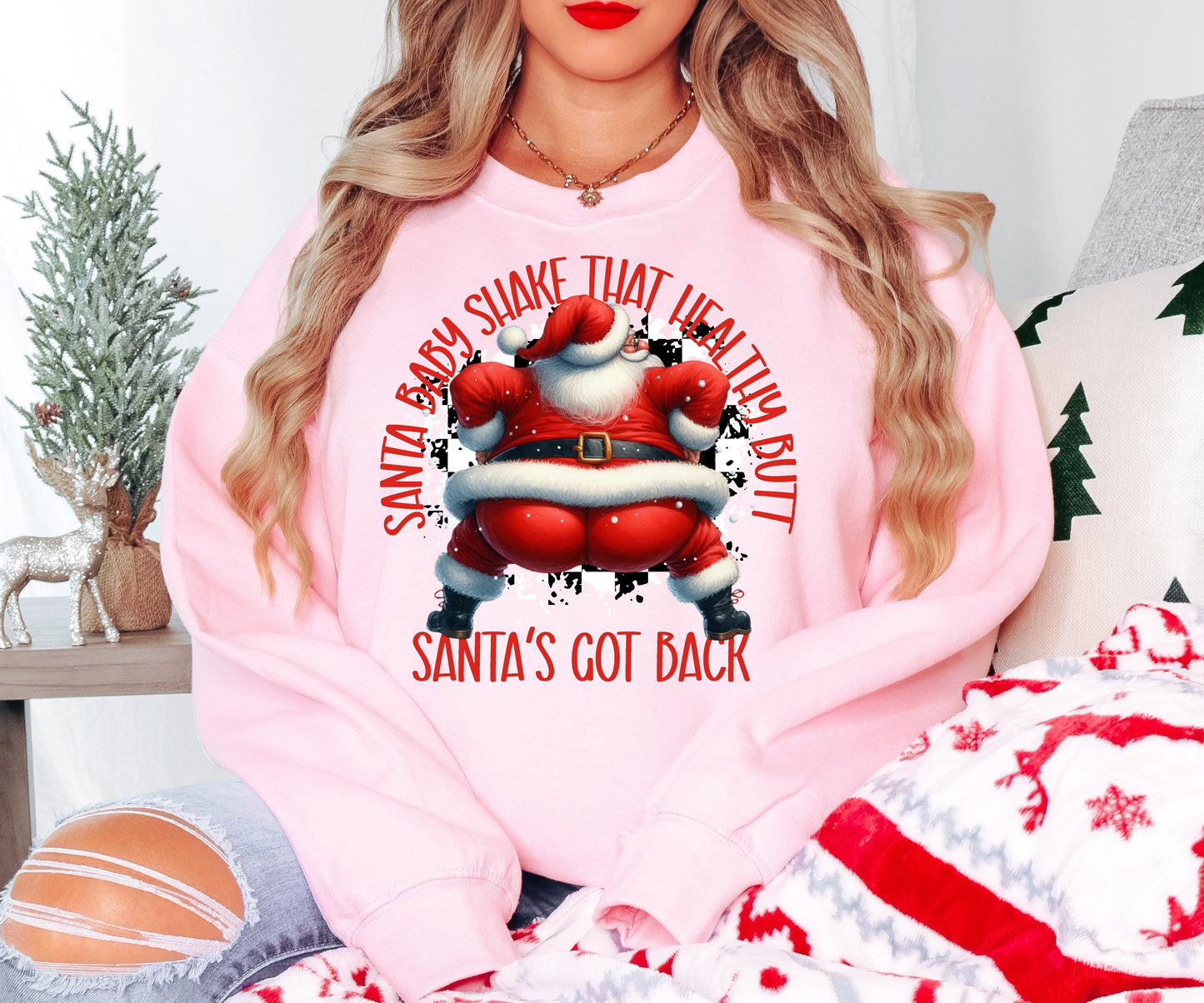 Santa's Got Back (RED Writing)