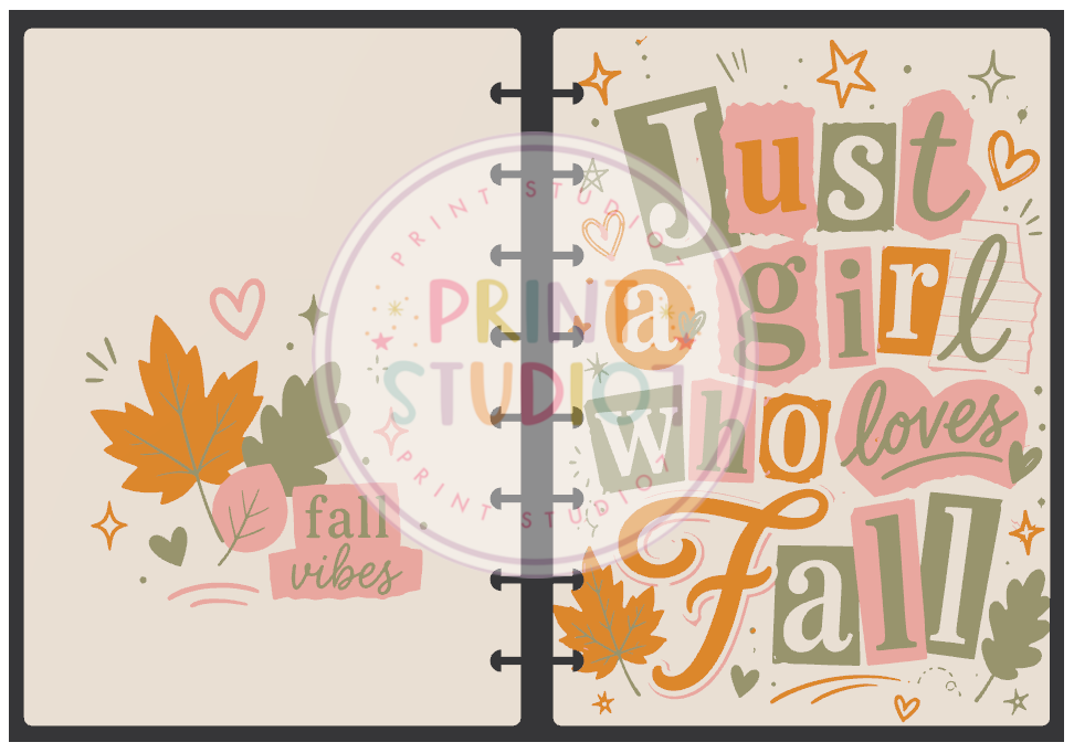 Just A Girl Who Loves Fall Notebook