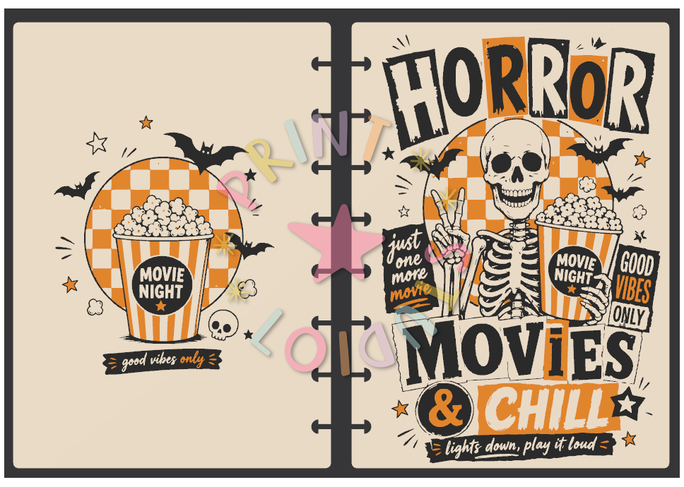 Horror Movies & Chills Notebook