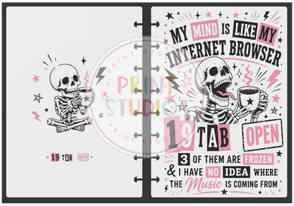 19 Tabs Open Notebook