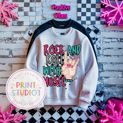 Rock And Roll With Music Shirt