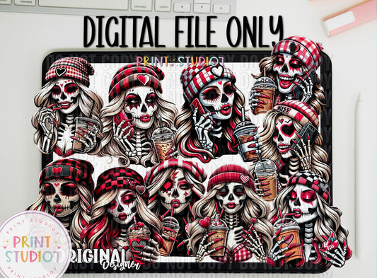 DIGITAL Red Skullies Bundle