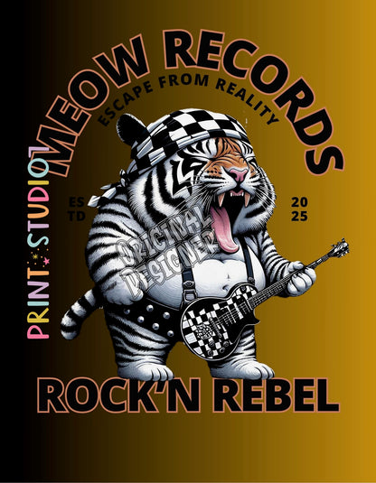 DIGITAL Meow Records (black/orange)