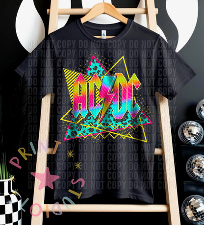 DTF Transfers "Neon Rock Bands"