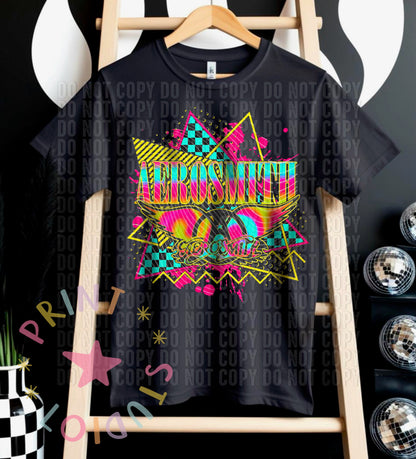 DTF Transfers "Neon Rock Bands"