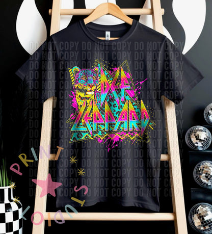 DTF Transfers "Neon Rock Bands"