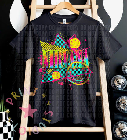 DTF Transfers "Neon Rock Bands"