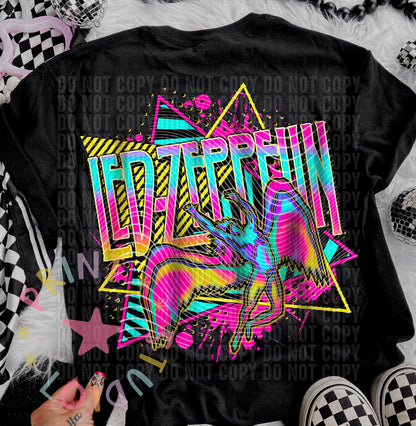 DTF Transfers "Neon Rock Bands"