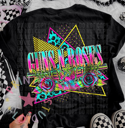 DTF Transfers "Neon Rock Bands"