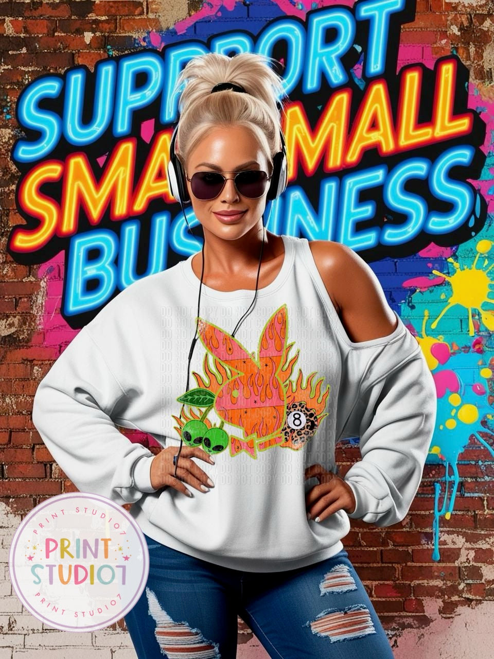 Orange P Bunny Shirt