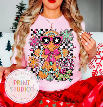 DTF Transfer Gingerbread Man Doodles W/Sleeve