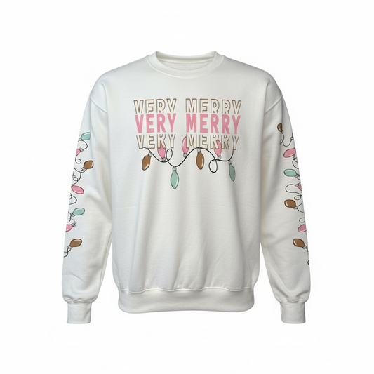 DTF Transfer Very Merry W/Sleeve