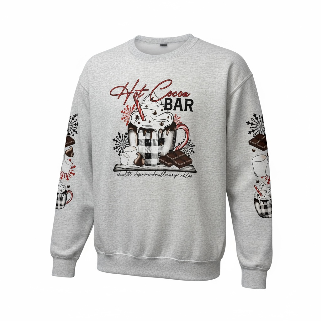 DTF Transfer Hot Cocoa Bar W/Sleeve