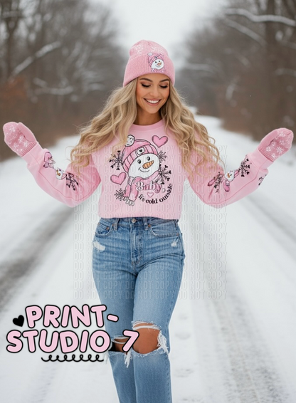Baby It's Cold Outside PINK