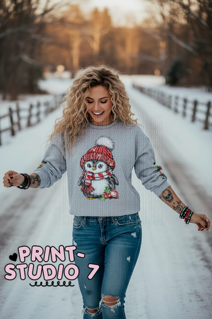 Christmas Penguin w/sleeve