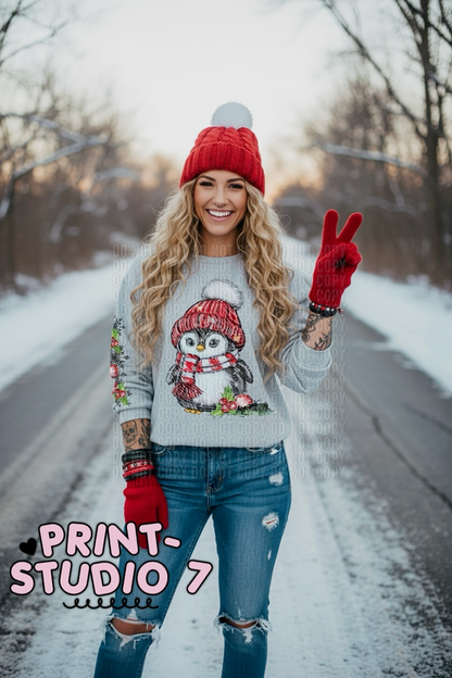 Christmas Penguin w/sleeve