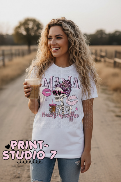 Mama Needs Coffee Skellie