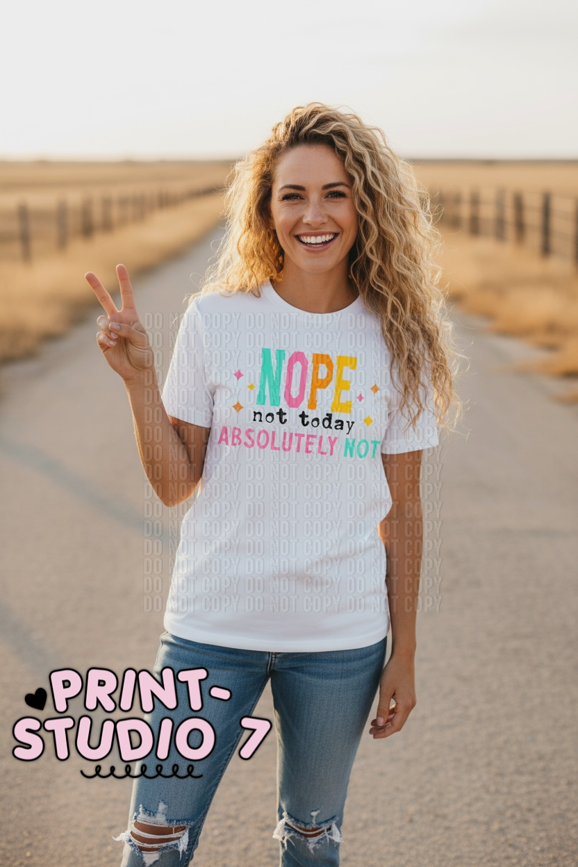 Nope Not Today, Absolutely Not