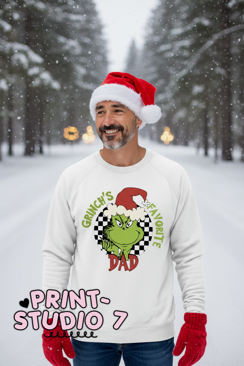 DTF Transfer Green's Favorite Dad Red