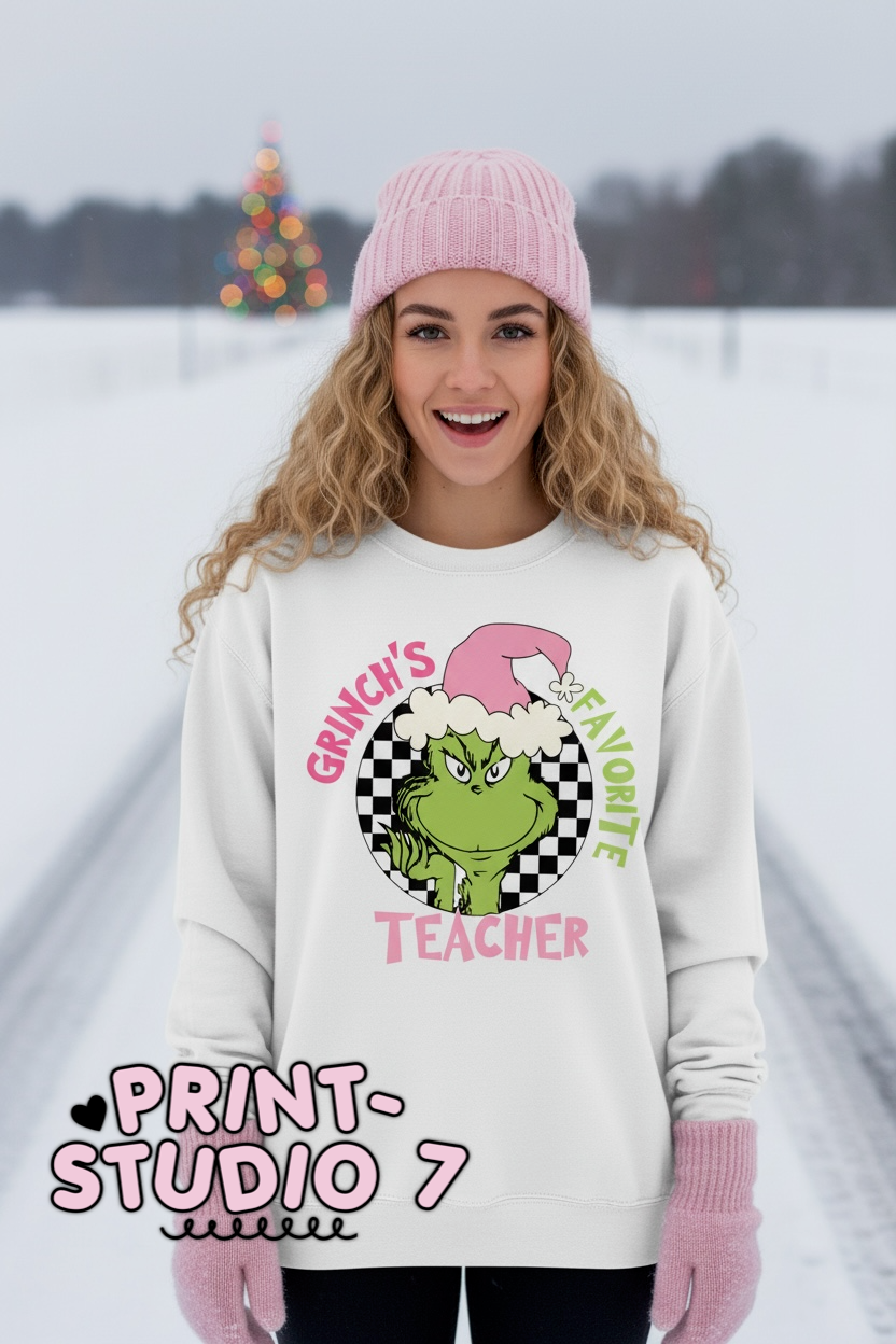 Mean Green's Favorite Teacher Pink