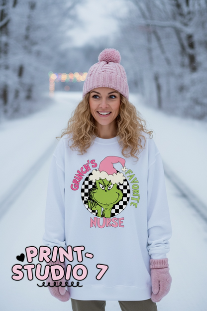 Mean Green's Favorite Nurse Pink