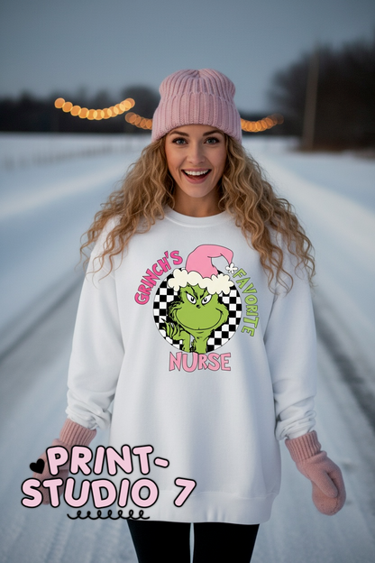 Mean Green's Favorite Nurse Pink