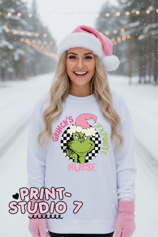 Mean Green's Favorite Nurse Pink