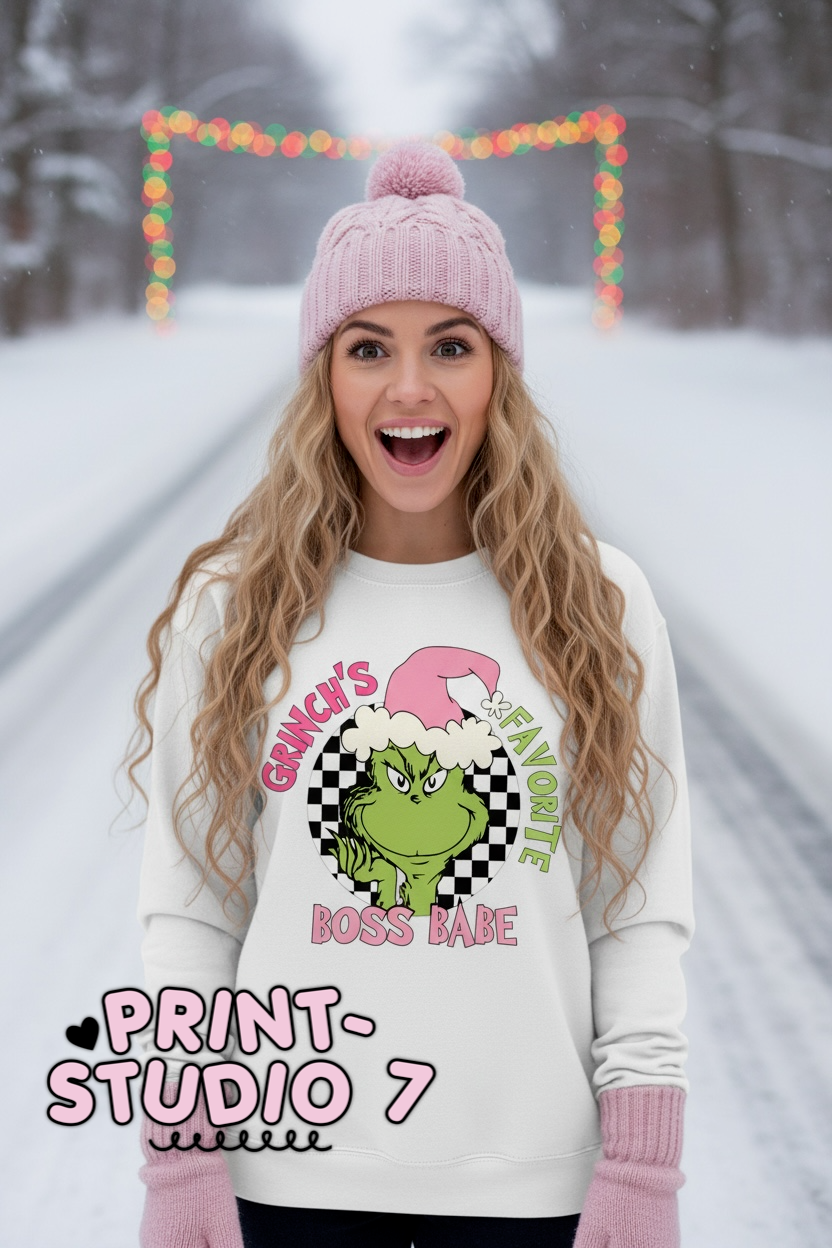 Mean Green's Favorite Boss Babe Pink