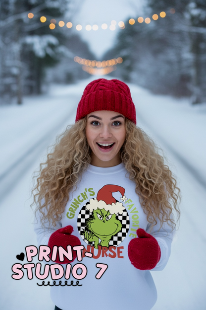 Mean Green's Favorite Nurse Red