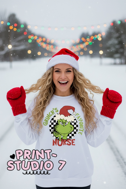 Mean Green's Favorite Nurse Red