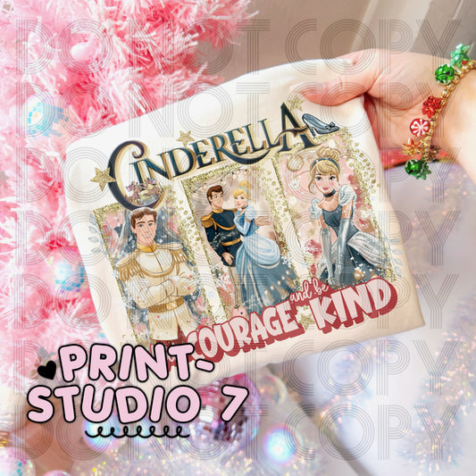 DTF Transfer Courage & Kind