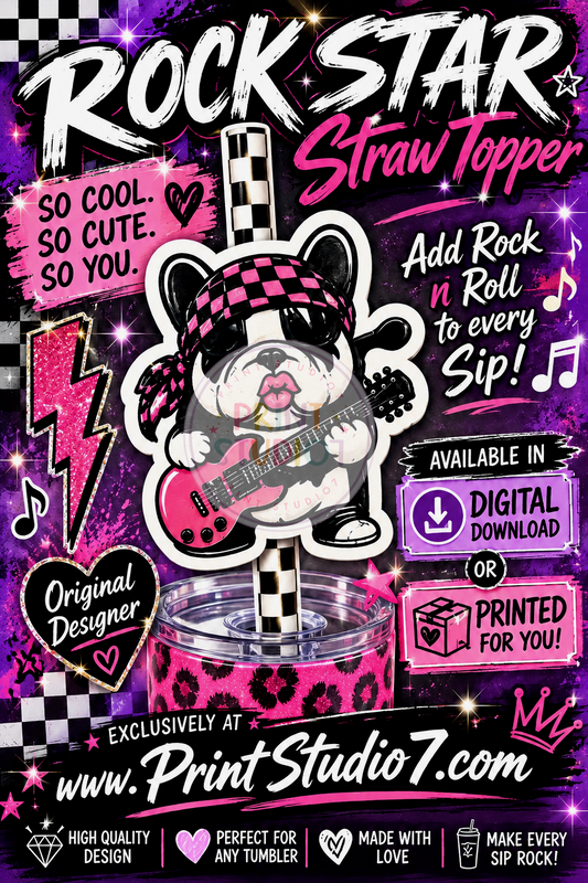 Straw Topper BD Rock