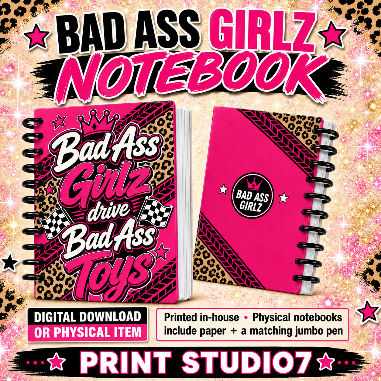 Bad Ass Girlz Drive Bad Ass Toys Notebook