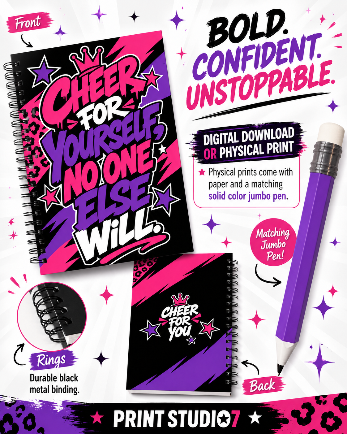 Cheer For YourSelf Notebook
