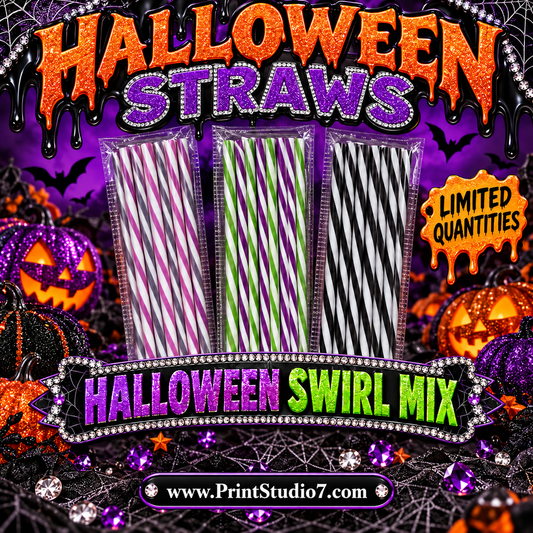 Straws: Halloween Theme - Stripes