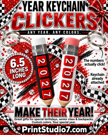 Year Clicker Keychain
