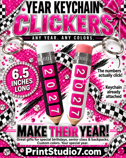 Year Clicker Keychain