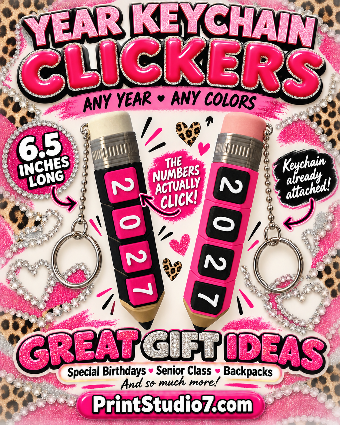 Year Clicker Keychain