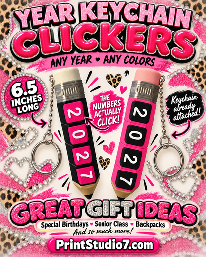 Year Clicker Keychain
