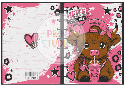 Just A Heiffer Hot Mess Notebook