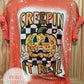 Halloween Creepin It Real Bleached T-Shirt