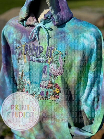 Pump It Real Good Hoodie Dyed